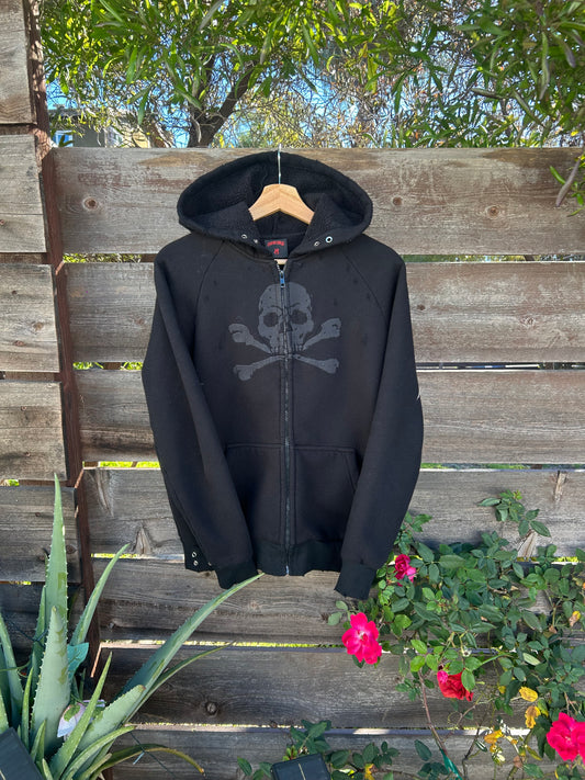 "skully" zip up