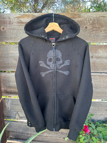 "skully" zip up